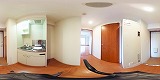 STキューブBタイプキッチンの360度パノラマビューのサムネイル