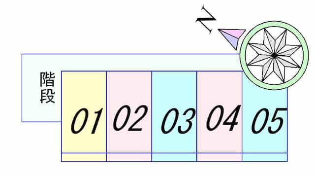 エスポワールNAKAJIMAのフロア図