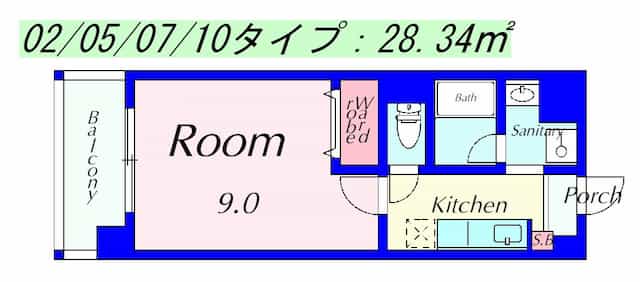 プリエール南草津の間取りサムネイル2枚目