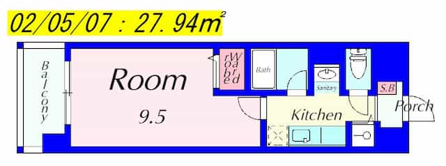 メゾンクレールⅢの間取りサムネイル2枚目