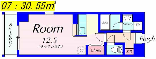 レインボーシティレックの間取りサムネイル6枚目