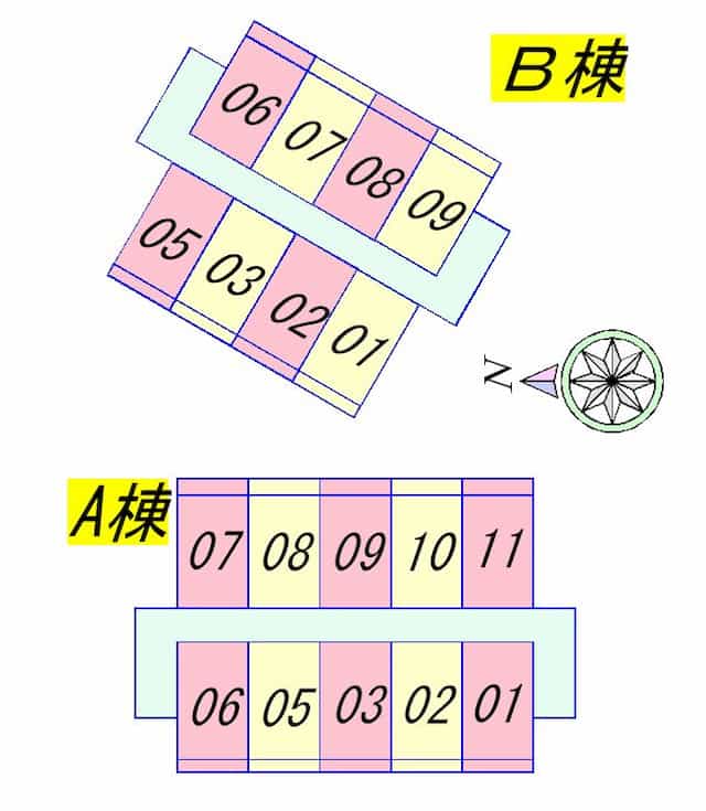 サイプリスコーポ東矢倉のフロア図
