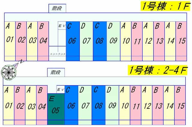フォーシーズン南草津のフロア図