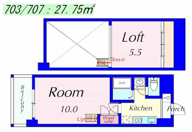 PALACIO K2(パラシオK2)の間取りサムネイル7枚目