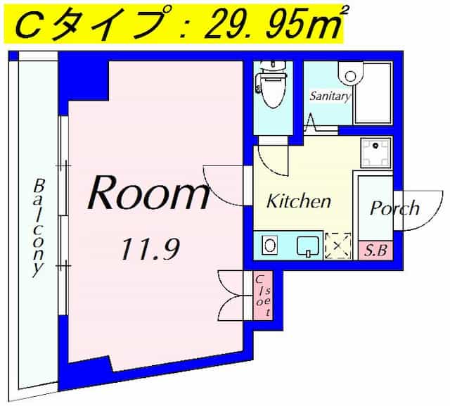 クレスト草津の間取りサムネイル5枚目