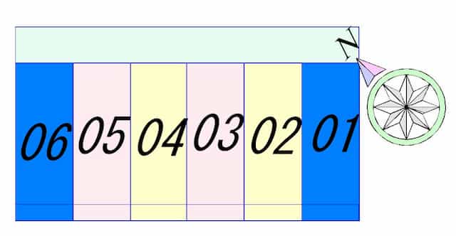 ソレイユ豊のフロア図