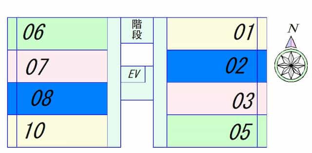 PALACIO K2(パラシオK2)のフロア図