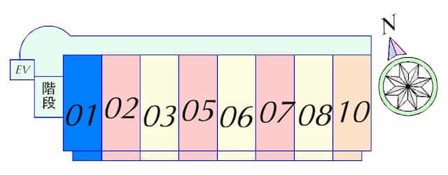 メゾンクレールⅢのフロア図