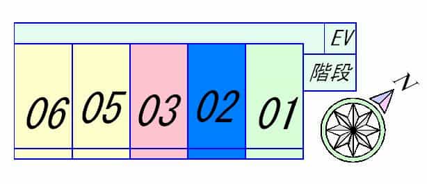 コープ美山Ⅱのフロア図