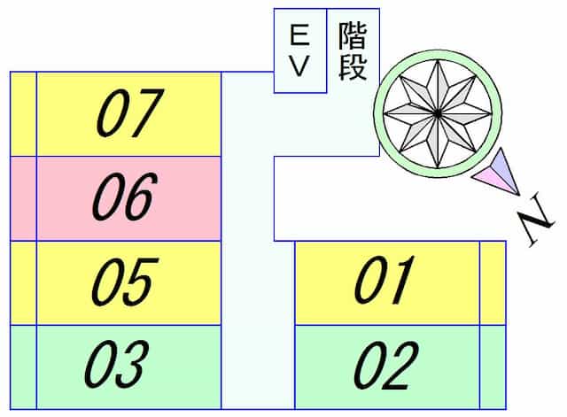 ヴェルジュ南草津のフロア図