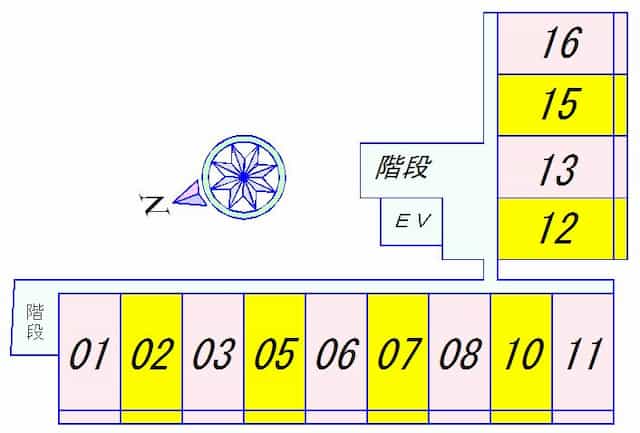 グランデ・ラーゴHOEI１のフロア図