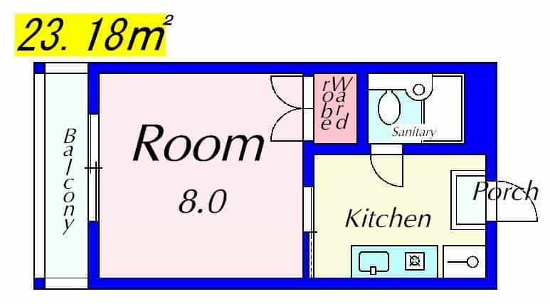 サイプリスコーポ東矢倉の間取り図1枚目