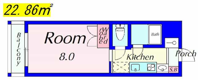 コーポ吉井の間取り図1枚目