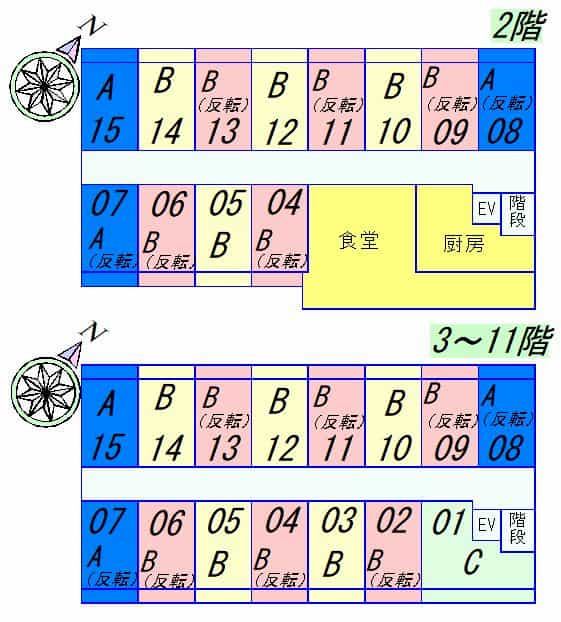 STキューブのフロア図