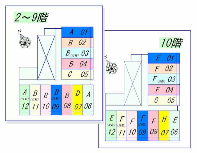 太陽プラザ南草津駅前のフロア図