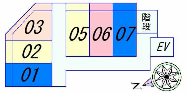 ヴォールレーベンのフロア図