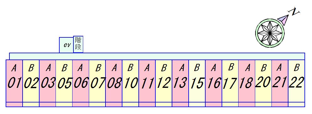 センチュリー玉川のフロア図