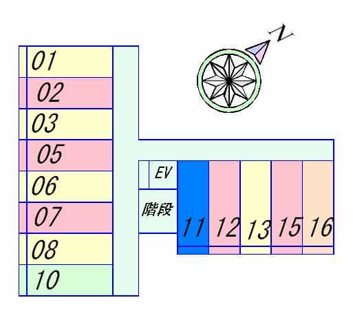 ラクーンＤ3のフロア図