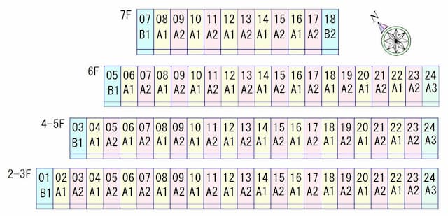 アートプラザ124のフロア図