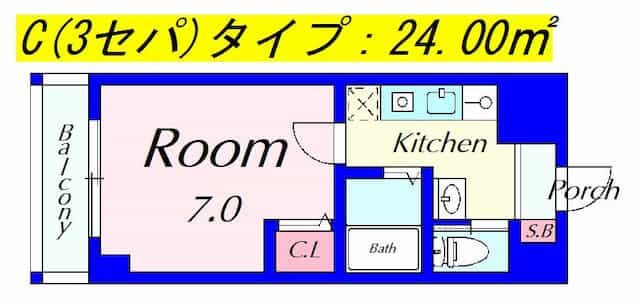 ピュアドミトリーシミズの間取りサムネイル2枚目