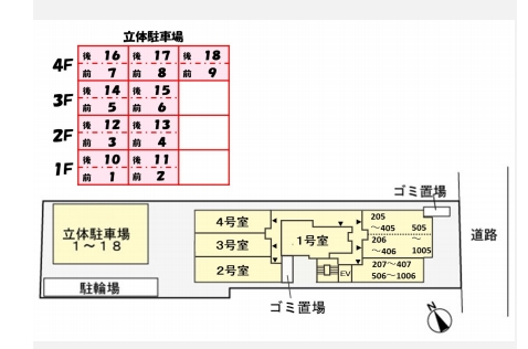 Azresidence草津本陣のフロア図