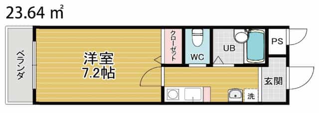 グランドヒル瀬田の間取り図1枚目