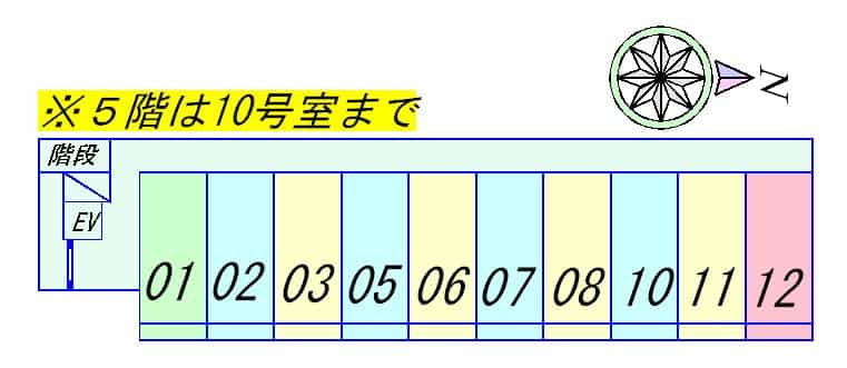 アルカディア堂山のフロア図