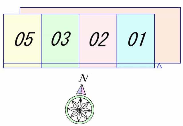 ベルメゾンF2のフロア図