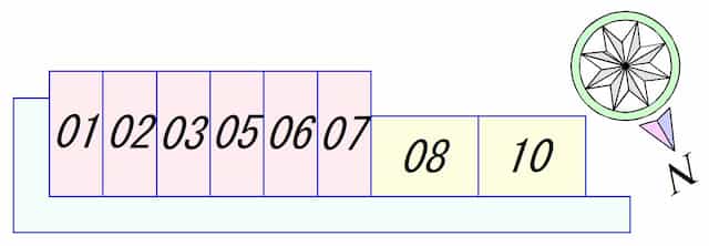COLORS南草津1のフロア図