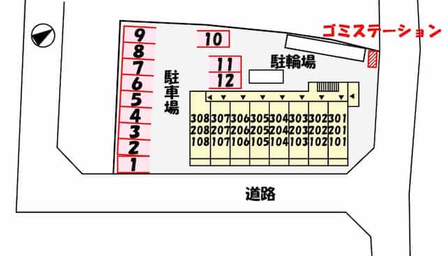 Nヴィレッジのフロア図