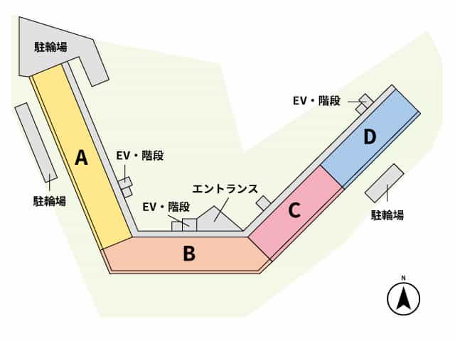 クレスト草津のフロア図